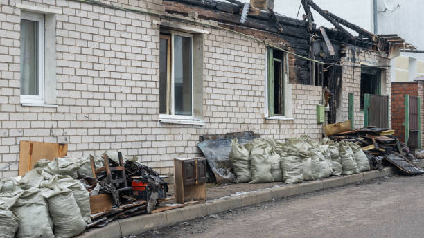 Professional Fire Damage Removal technician working in Glenolden, PA